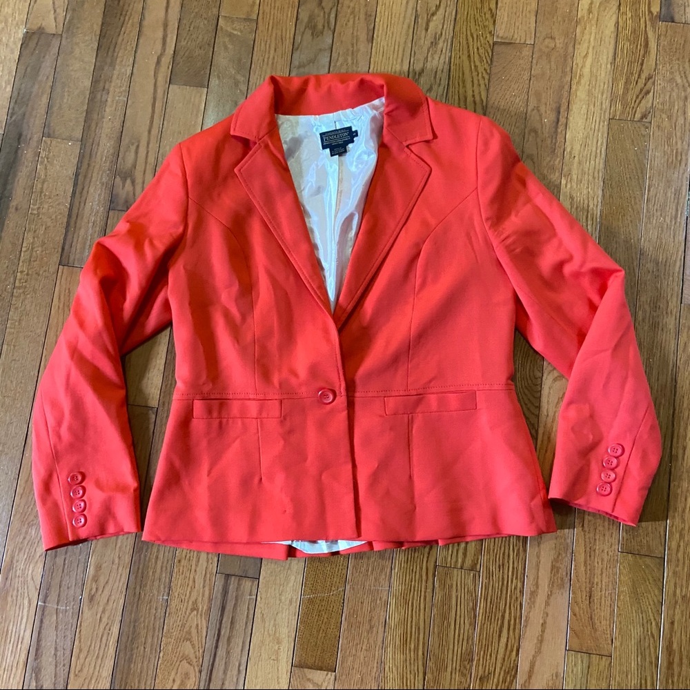 Pendleton Coral Single Button Blazer
